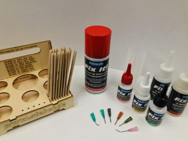 Steber Glue Caddy Klebstoff - Sortiment mit Box - (43tlg)